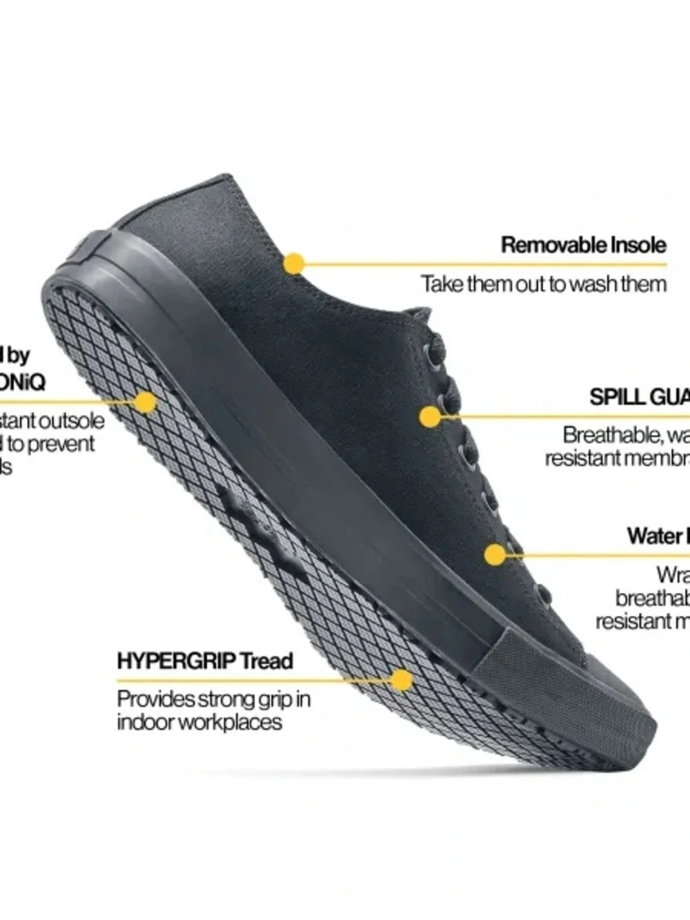 Shoes For Crews Unisex Non-Slip Work Shoe (M 10, W 11.5)